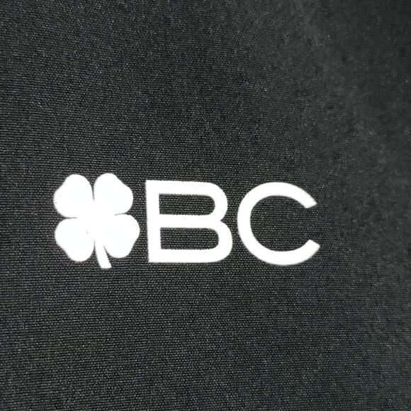 Black Clover Hooded Jacket Mens MEDIUM Black Full Zip TOP GOLF Logo Embroidered - Picture 4 of 16